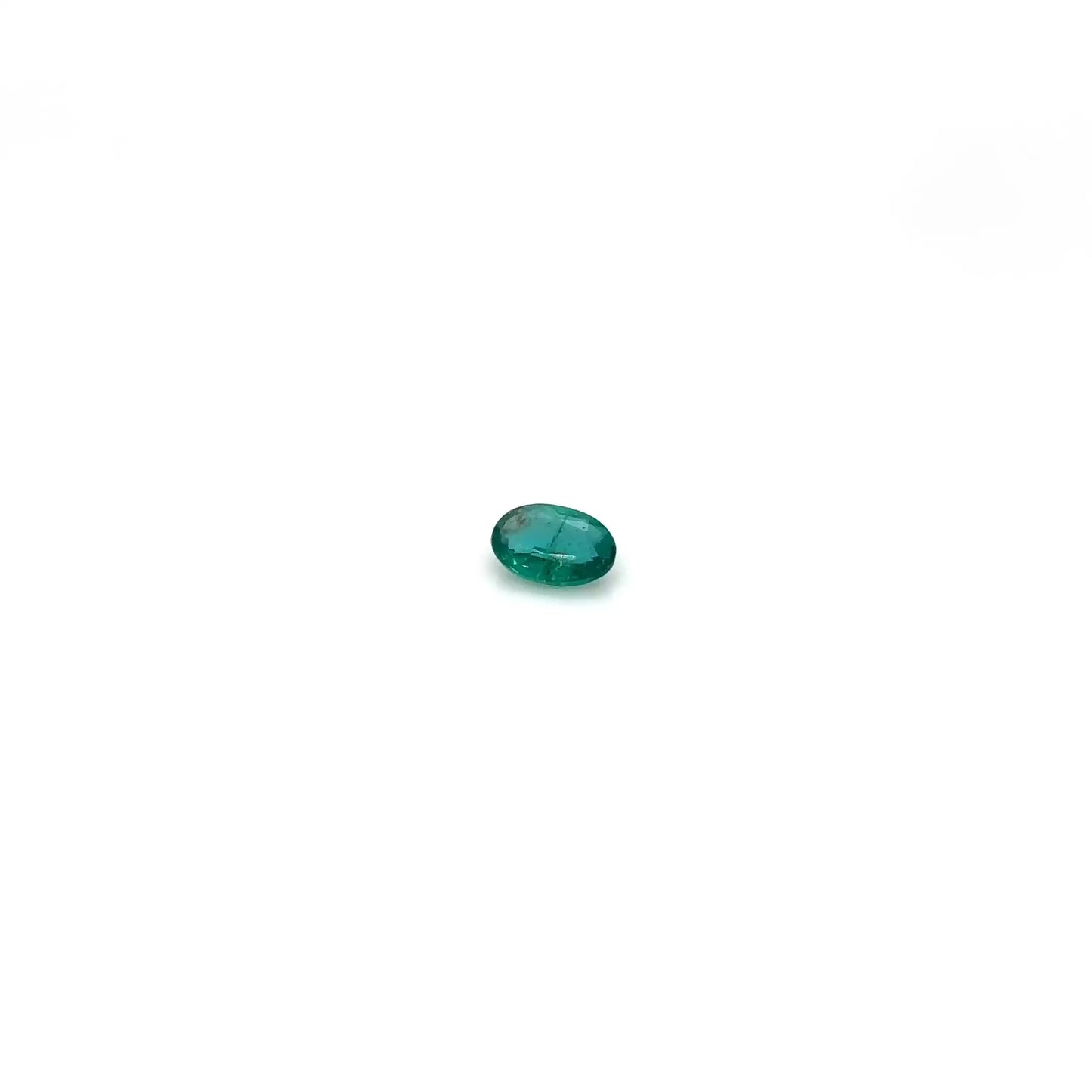 0.42ct Oval Natural Emerald (Colour Green, Clarity Slightly Included, Cut Faceted)