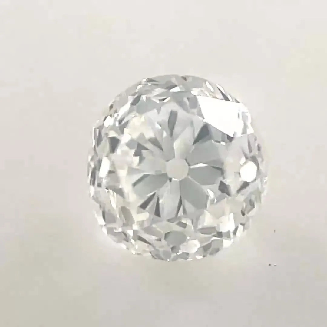 0.43ct European cut Natural Diamond (Colour F, Clarity SI1, GIA Certified)