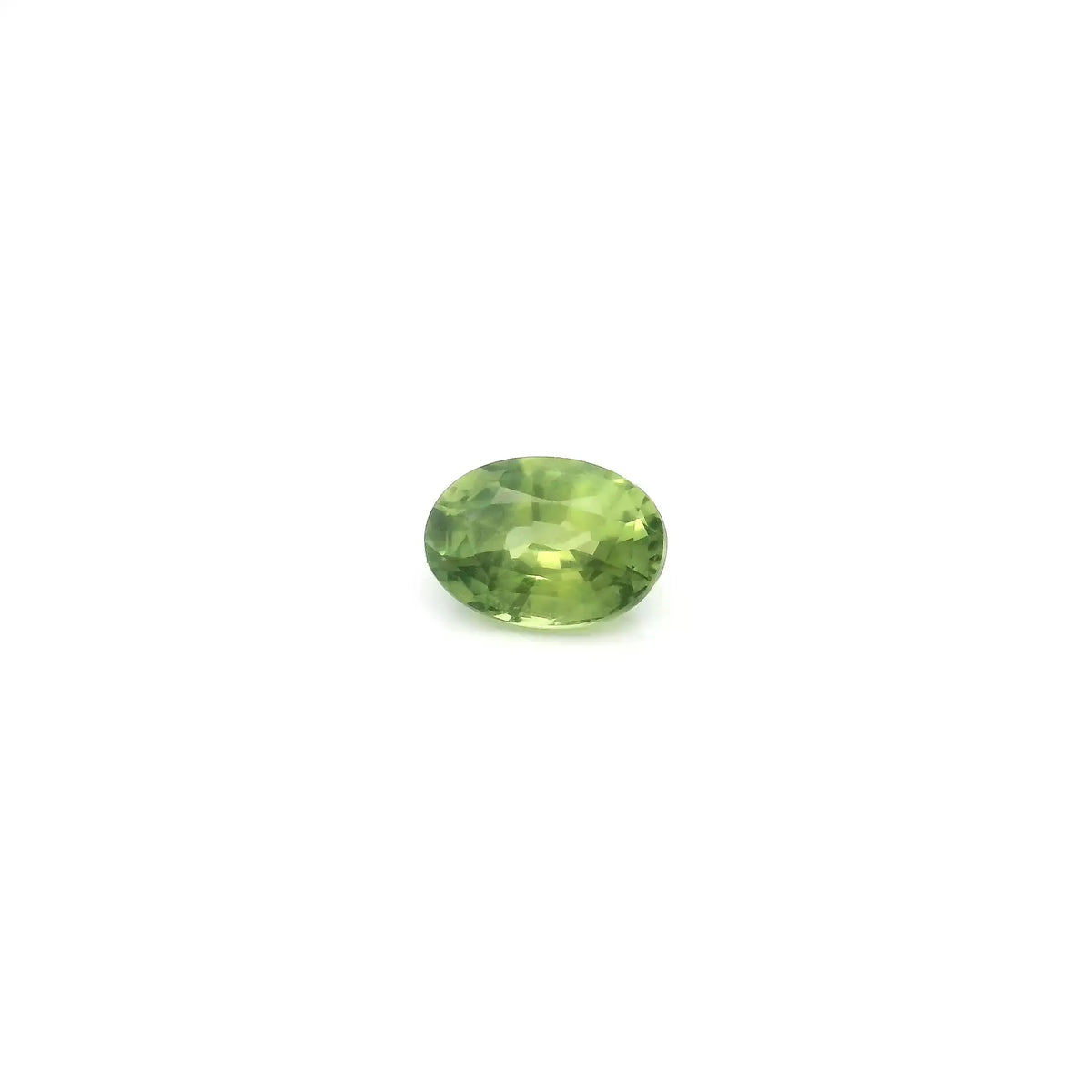0.60ct Oval Natural Sapphire (Colour Green, Clarity Eye Clean, Cut Faceted)