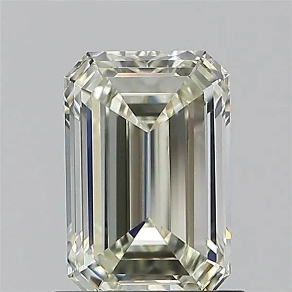 0.91ct Emerald Natural Diamond (Colour J, Clarity IF, HRD Certified)
