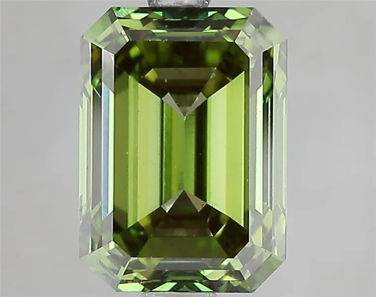 3.30ct Emerald Lab Grown Diamond (Colour Fancy Vivid Green, Clarity VS2, IGI Certified)