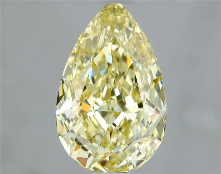 1.02ct Pear Natural Diamond (Colour Fancy Light Yellow, Clarity VS1, GIA Certified)