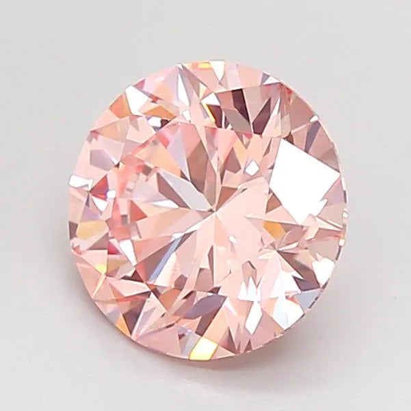 1.50ct Round Lab Grown Diamond (Colour Fancy Intense Pink, Clarity VS1, Cut ID, IGI Certified)