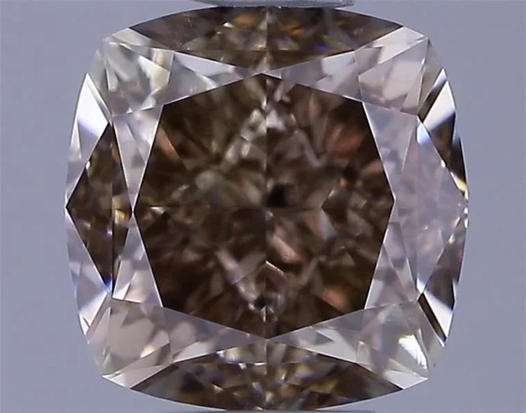 1.53ct Cushion brilliant Natural Diamond (Colour Fancy Dark Brown, Clarity VS1, GIA Certified)