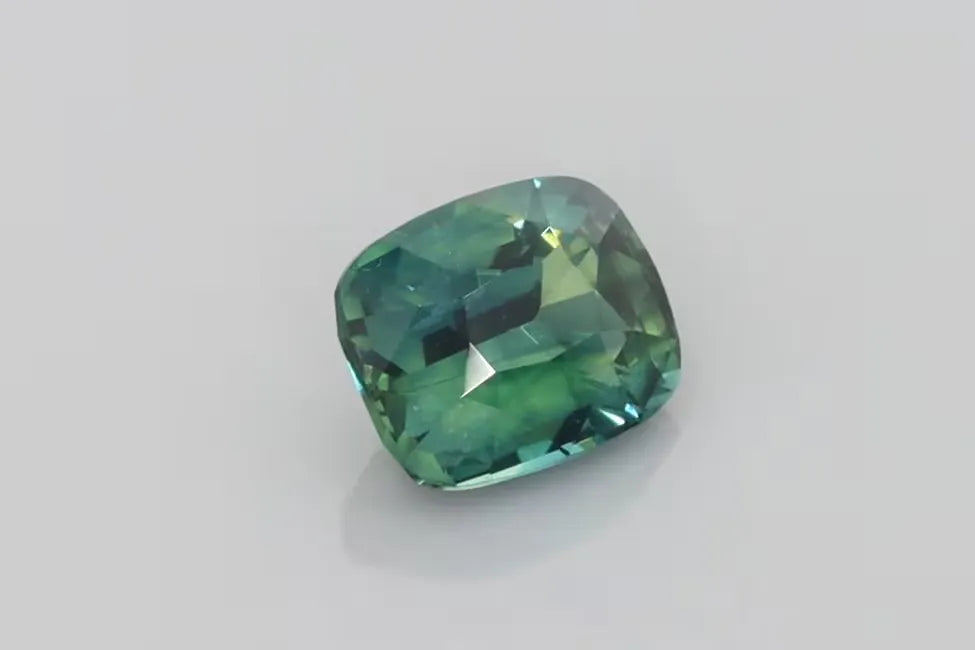 1.56ct Cushion Natural Sapphire (Colour Teal, Clarity Eye Clean, Cut Faceted)