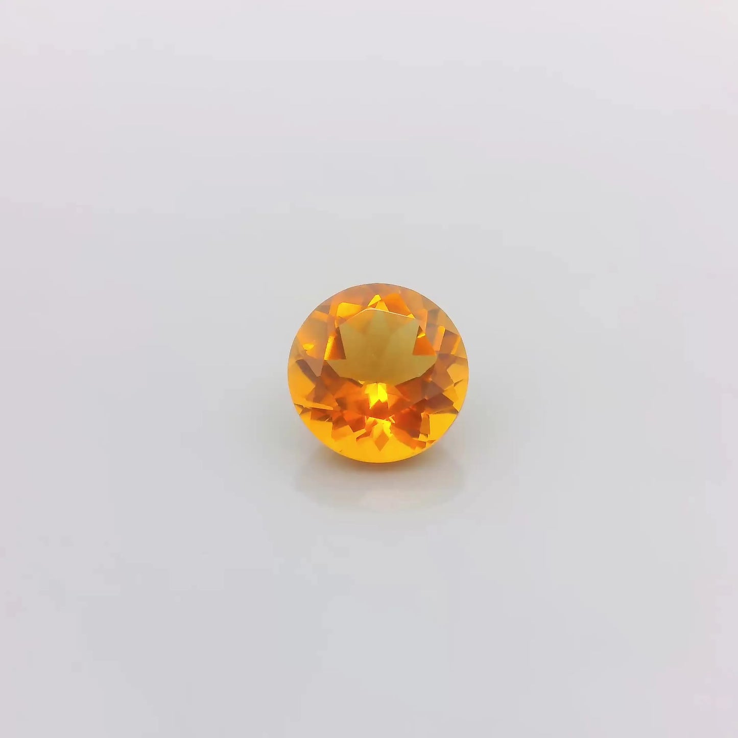 1.93ct Round Natural Citrine (Colour Yellow, Clarity Eye Clean, Cut Faceted)