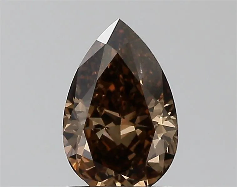 1.20ct Pear Natural Diamond (Colour Fancy Dark Orangey Brown, Clarity SI2, GIA Certified)