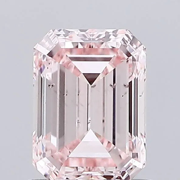 1.00ct Emerald Lab Grown Diamond (Colour Fancy Pink, Clarity SI1, IGI Certified)