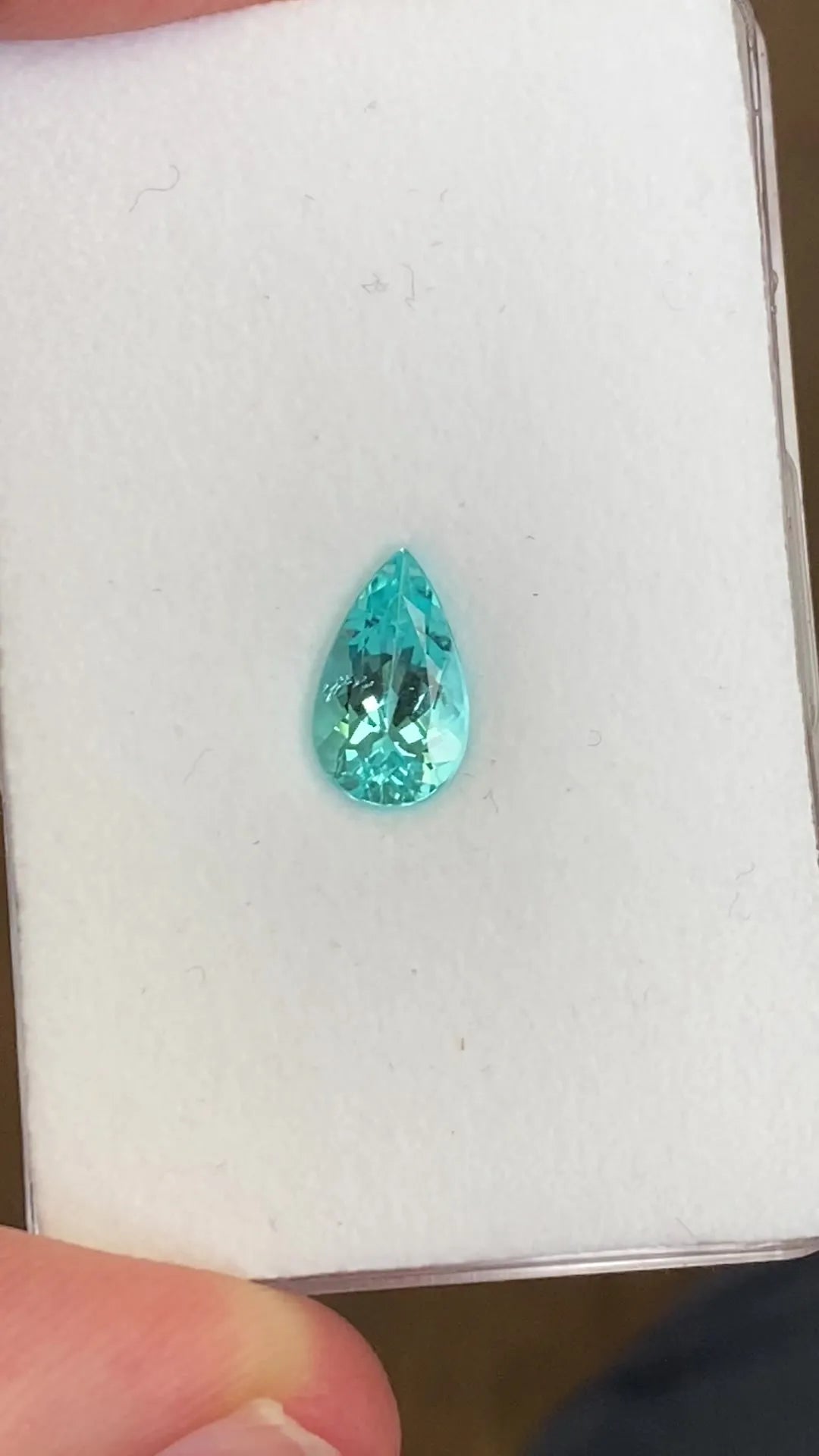 2.00ct Pear Natural Tourmaline (Colour Blue, Clarity Eye Clean, Cut Faceted)