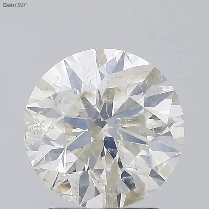 2.25ct Round Natural Diamond (Colour J, Clarity I1, Cut VG, IGI Certified)