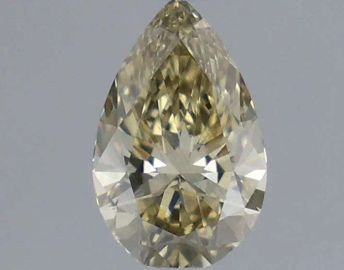 0.62ct Pear Lab Grown Diamond (Colour Fancy Gray Yellow, Clarity SI1, IGI Certified)