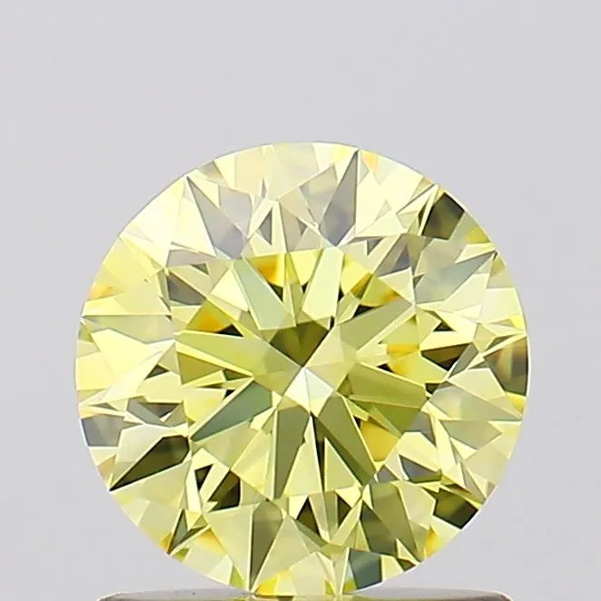 1.01ct Round Lab Grown Diamond (Colour Fancy Intense Yellow, Clarity IF, Cut ID, IGI Certified)