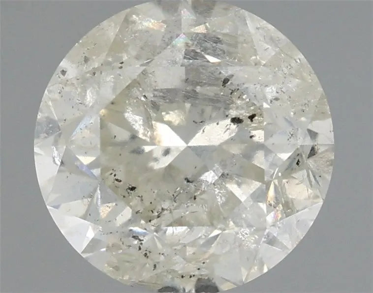 2.33ct Round Natural Diamond (Colour J, Clarity I2, Cut F, IGI Certified)