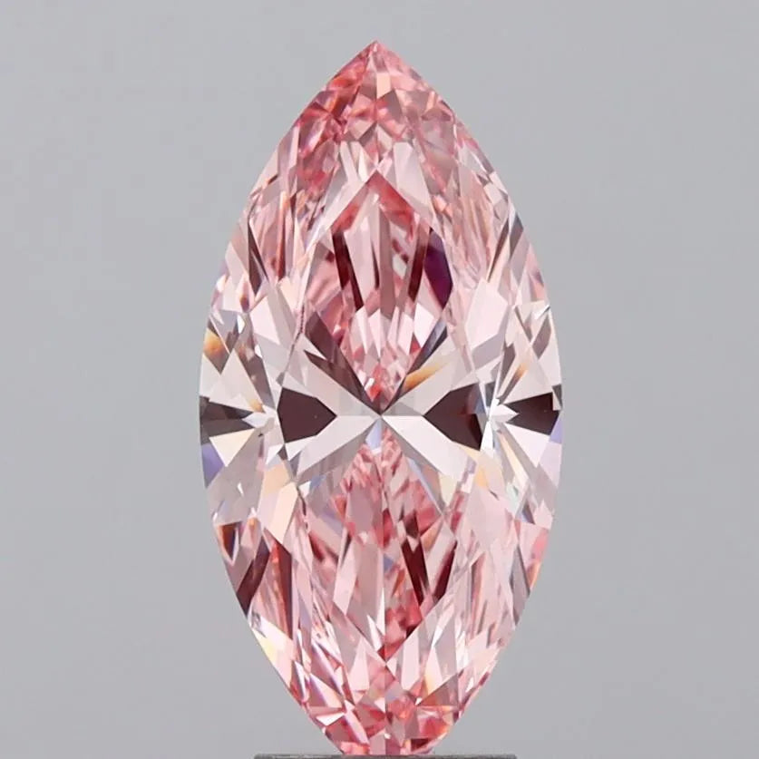 4.00ct Marquise Lab Grown Diamond (Colour Fancy Vivid Pink, Clarity VS1, IGI Certified)