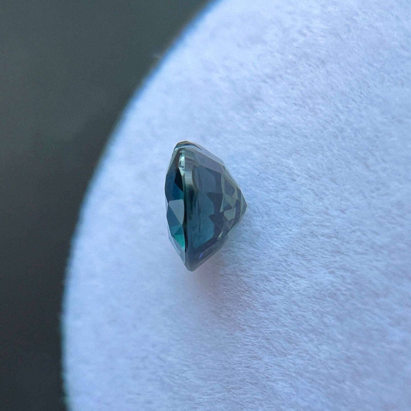 Natural GRA Certified 1.06ct Teal Blue Sapphire UNTREATED Heart Cut 6.3x5.7mm IF
