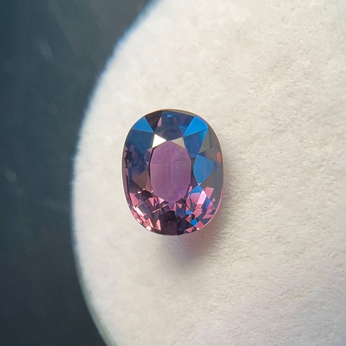 1.85ct Colour Change Sapphire Pink Purple UNTREATED Rare Oval Gem 7.5x6mm VVS