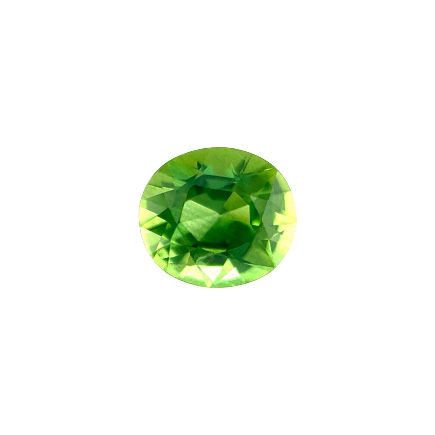 NATURAL Vivid Green 1.07ct Australia Sapphire Oval Cut Loose Gemstone 6.3x5.5mm