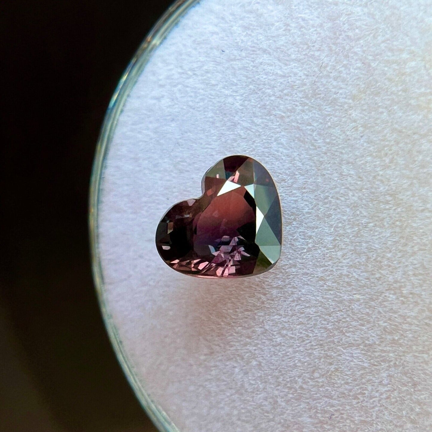 GIA CERTIFIED Bi Colour Sapphire NATURAL 1.15ct UNTREATED Purple Pink Heart Cut