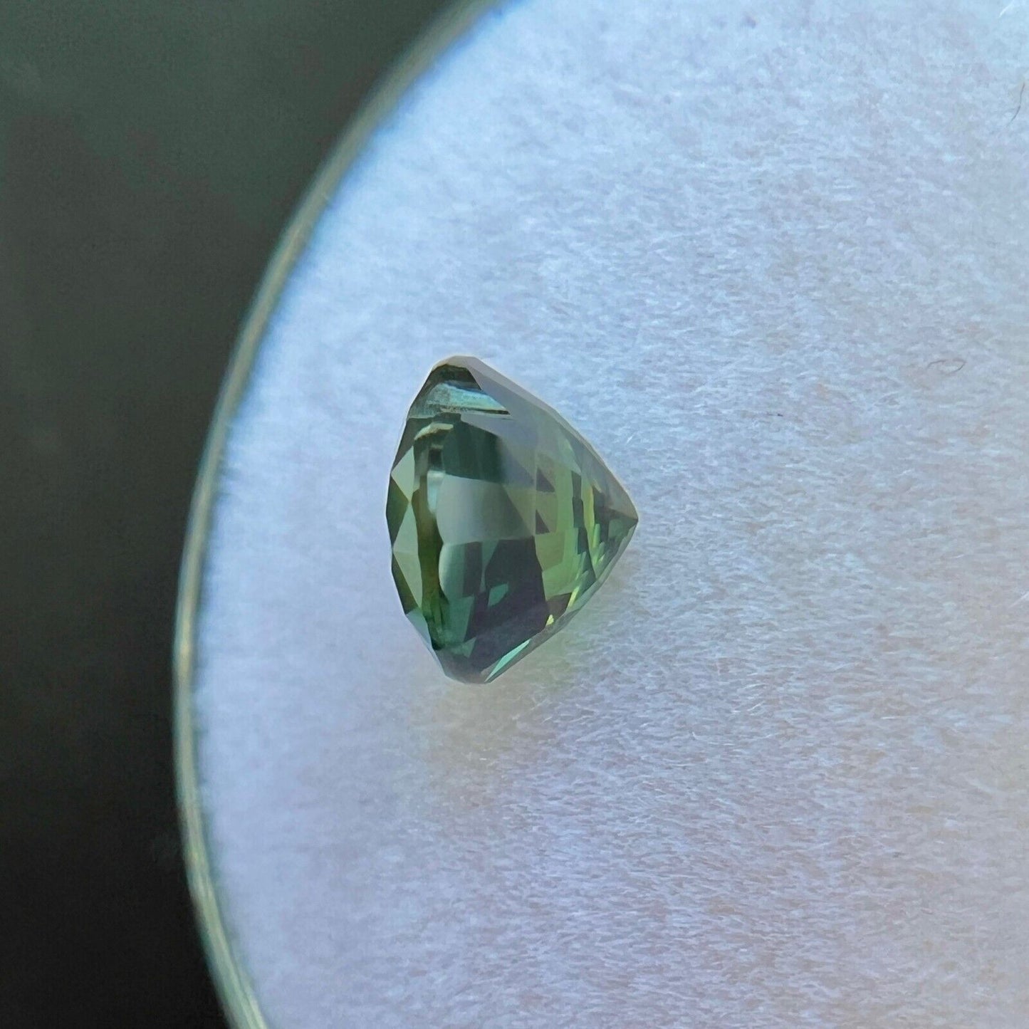 Unique NATURAL 1.61ct Blue Green Bi Colour Sapphire Heart Cut RARE 7x6.3mm VVS