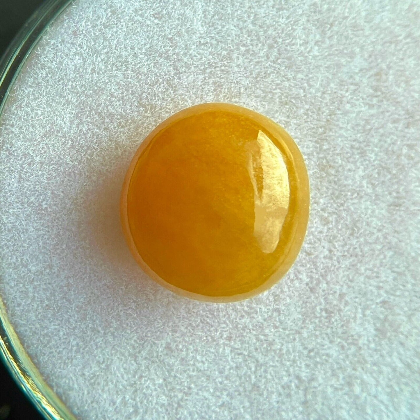 RARE Jadeite Jade ‘A’ Grade 2.79ct GIA CERTIFIED Yellow Orange Oval Cabochon Gem