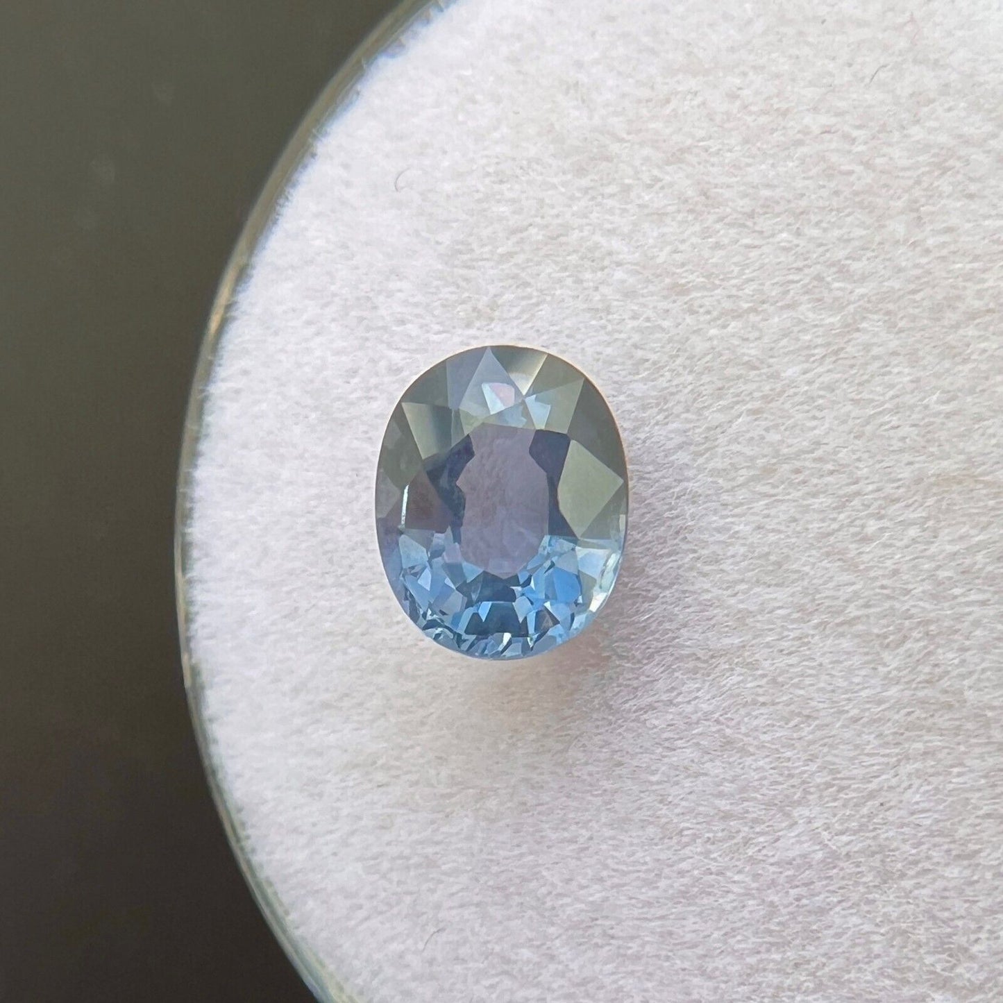 1.10ct NATURAL Purple Blue Titanium Spinel Oval Cut 6.8x5.5mm VS Oval Cut Gem