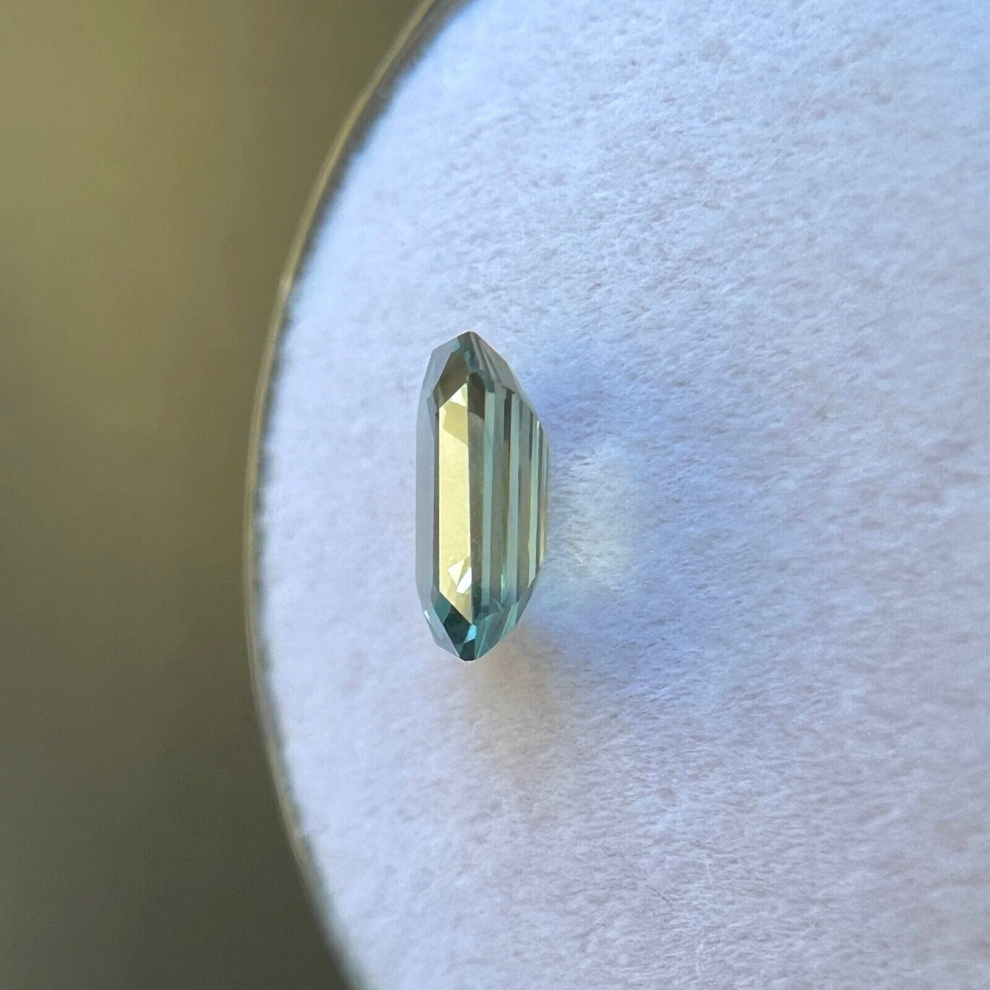 1.07ct Sapphire NATURAL Green Emerald Octagon Cut 6.8x5mm VS Loose Gem
