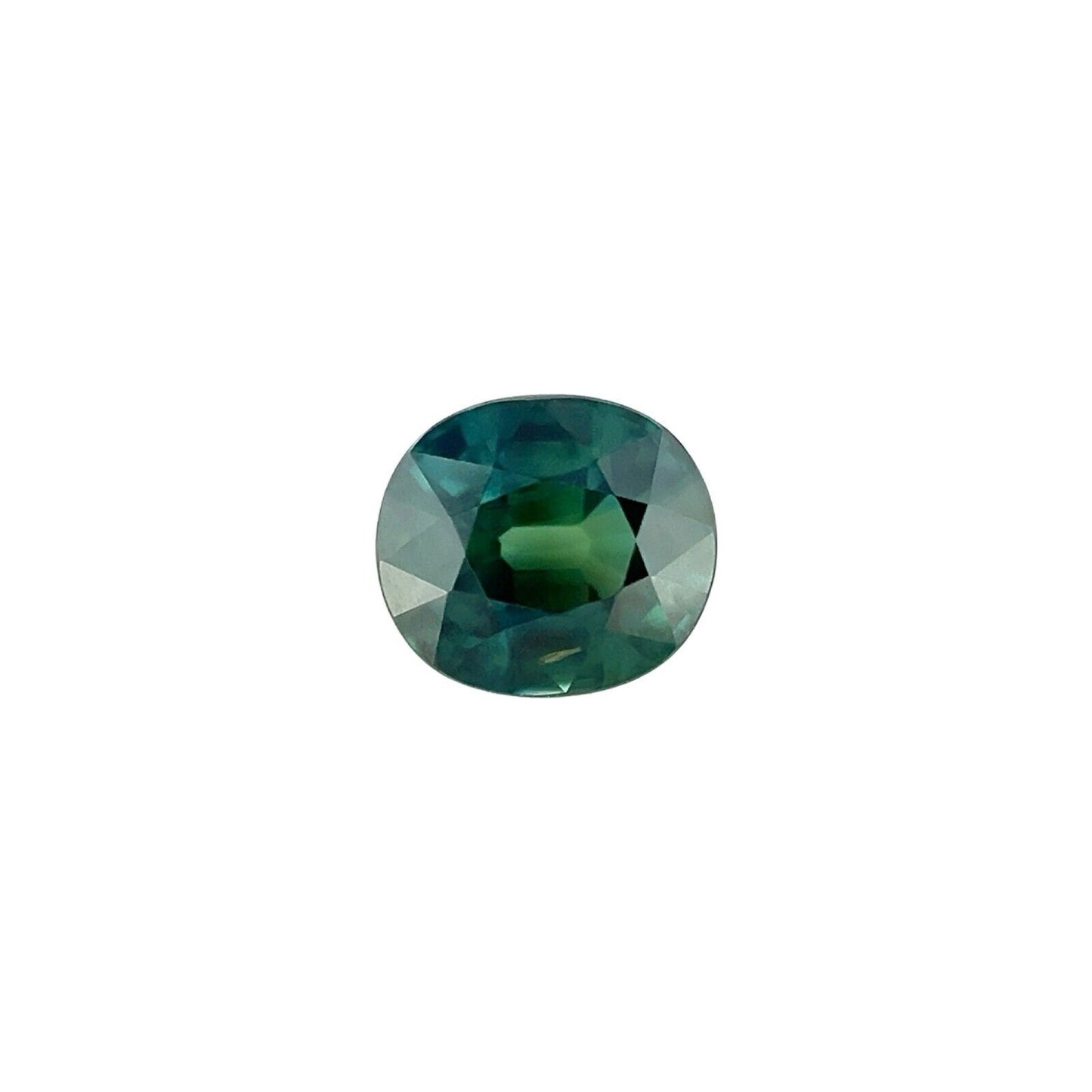 UNIQUE 1.03ct NATURAL Sapphire Green UNTREATED Cushion Cut 5.7x5mm VS