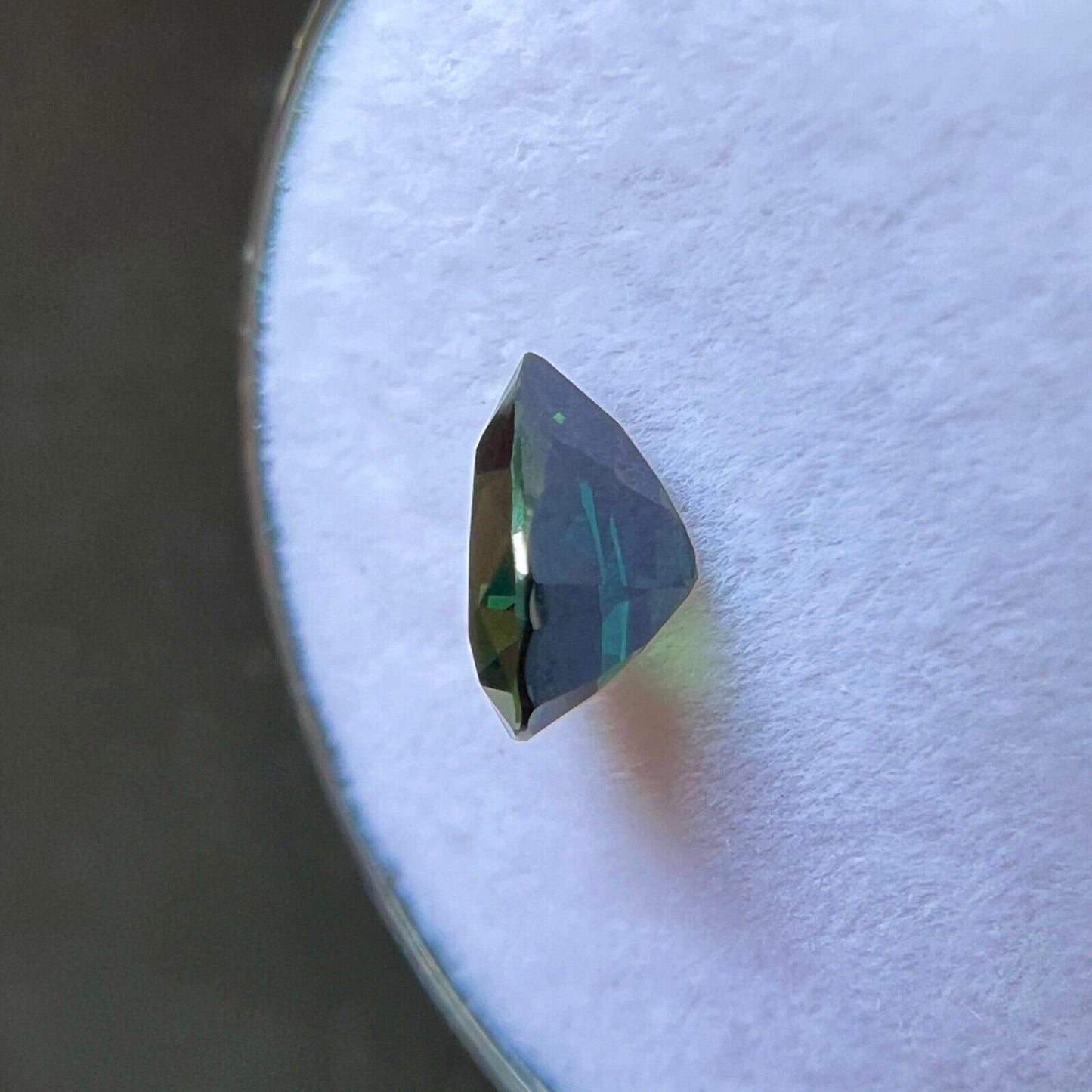 NATURAL 1.20ct Deep Blue Green Sapphire Pear Teardrop Cut 7x5.8mm