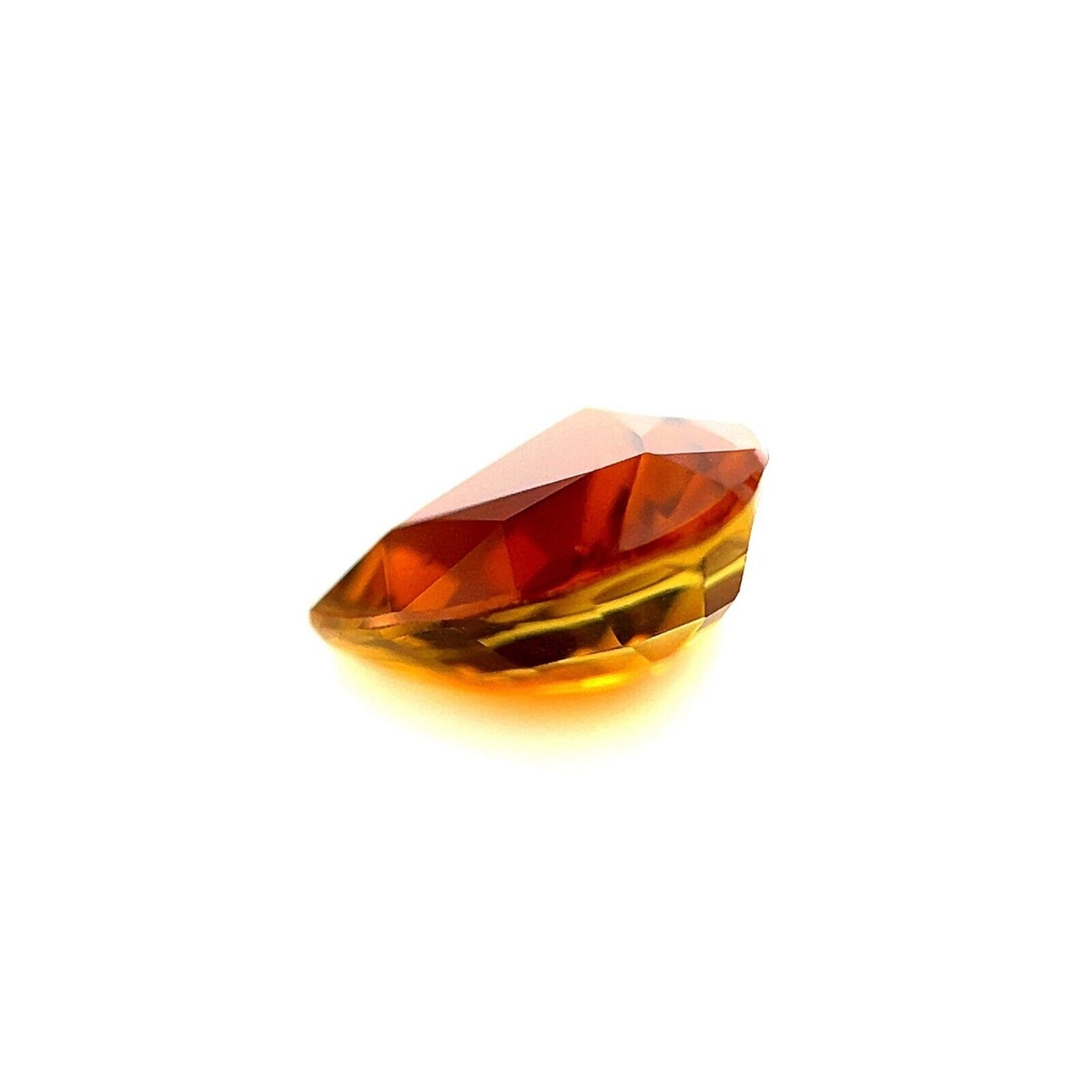 NATURAL Tourmaline 1.78ct Vivid Orange Trillion Triangle Cut 8.4x8.3mm VS