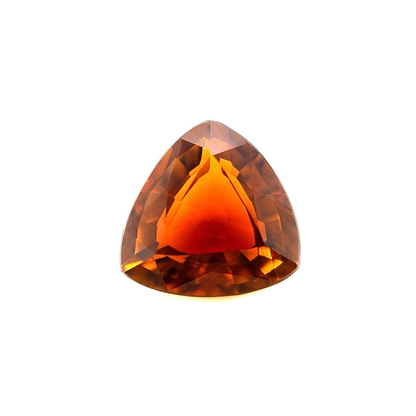 NATURAL Tourmaline 1.78ct Vivid Orange Trillion Triangle Cut 8.4x8.3mm VS