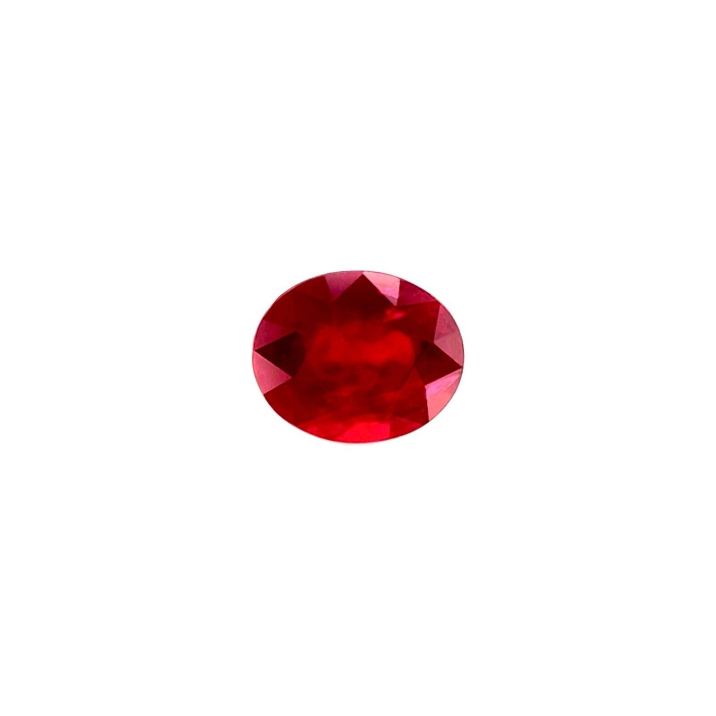 NATURAL 0.49ct Ruby DEEP Red RARE Oval Cut 5x4mm Loose Gemstone ONLY Heated