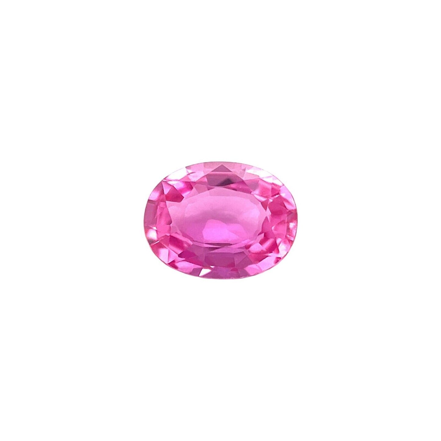 Natural Vivid HOT Pink Purple Sapphire 0.64ct Oval Cut Loose Gemstone 6x4.6mm VS