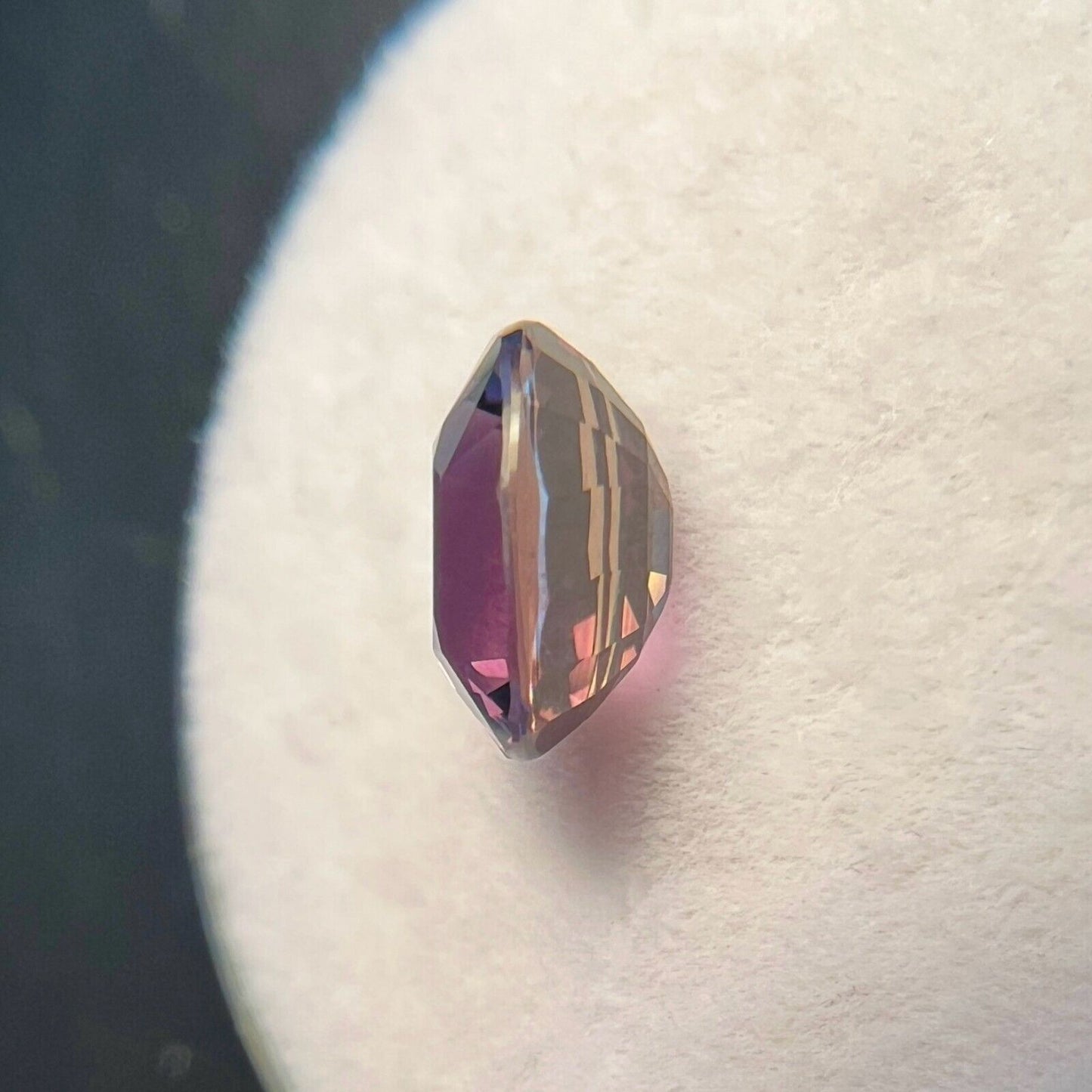 1.85ct Colour Change Sapphire Pink Purple UNTREATED Rare Oval Gem 7.5x6mm VVS