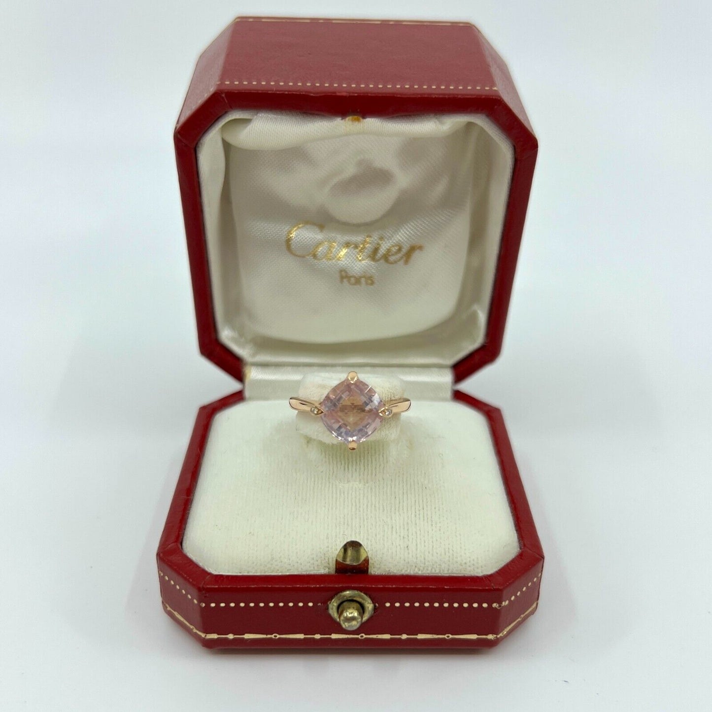 Cartier Inde Mysterieuse Fancy Rose De France Amethyst Diamond Rose Gold Ring