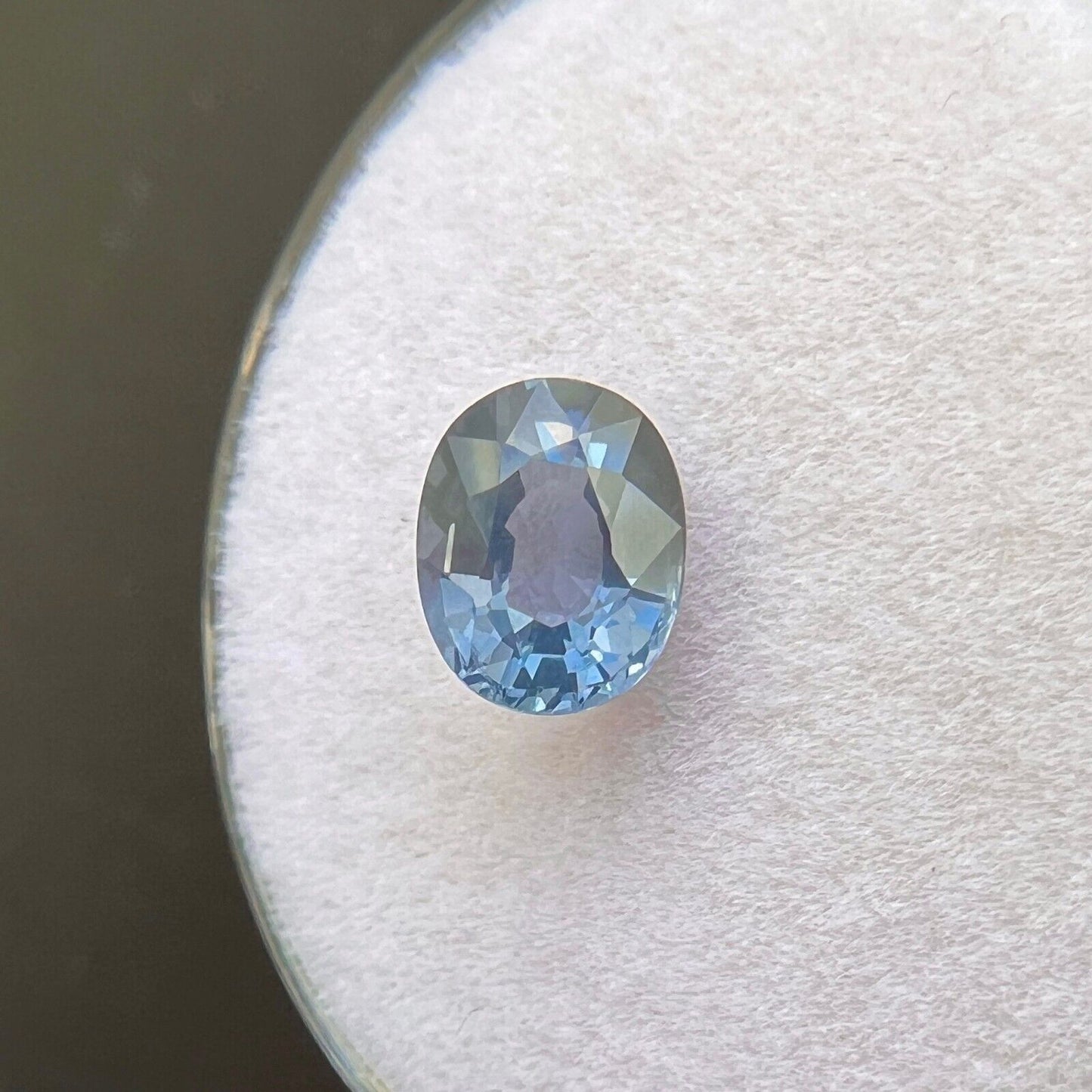 1.10ct NATURAL Purple Blue Titanium Spinel Oval Cut 6.8x5.5mm VS Oval Cut Gem