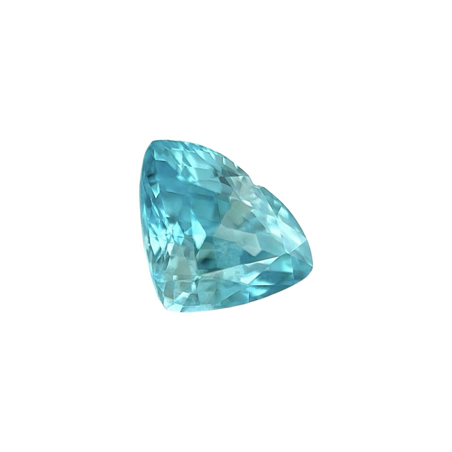 NATURAL 1.71ct Vivid NEON Blue Zircon FANCY Cut Loose Gem 8.1x5.9mm VS
