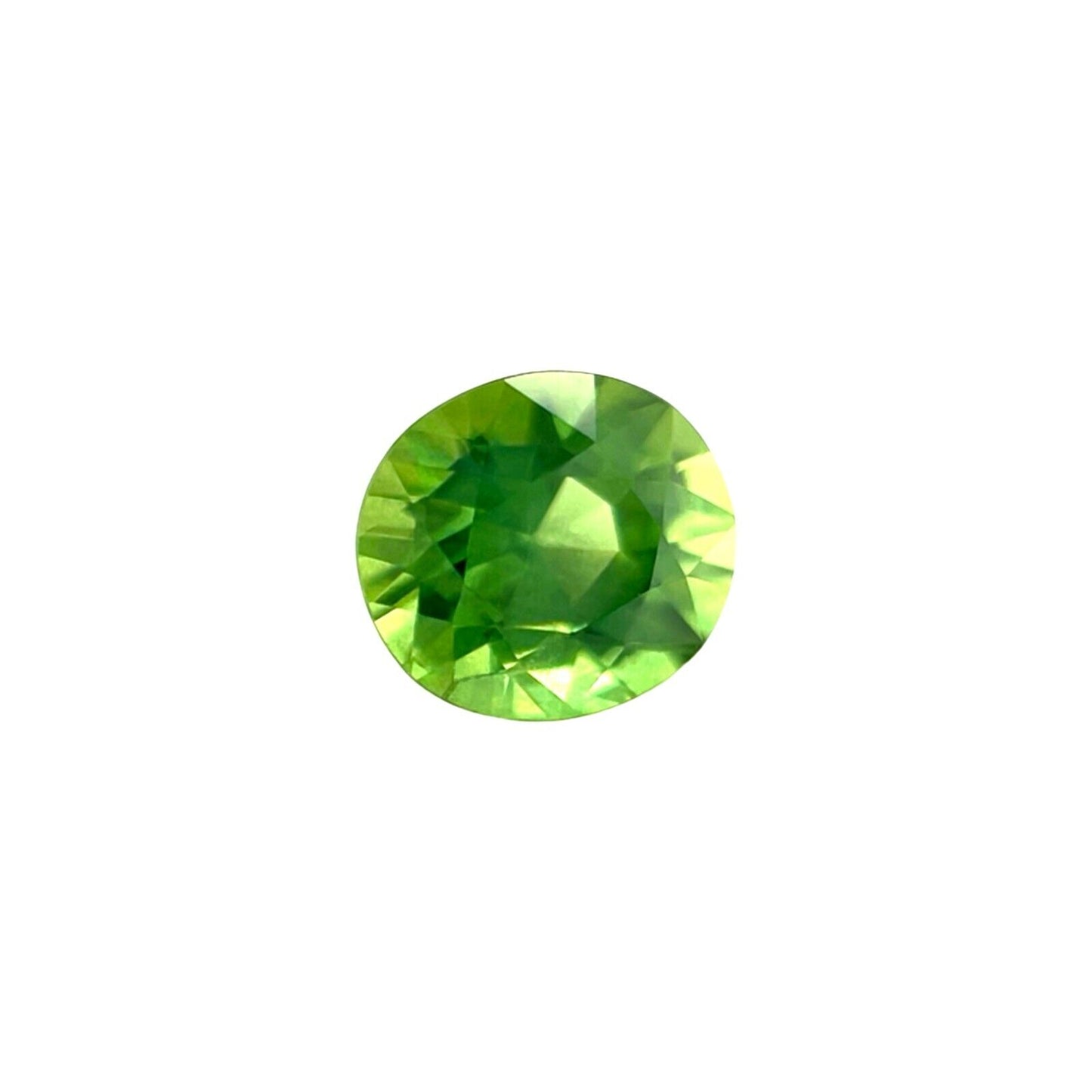 NATURAL Vivid Green 1.07ct Australia Sapphire Oval Cut Loose Gemstone 6.3x5.5mm