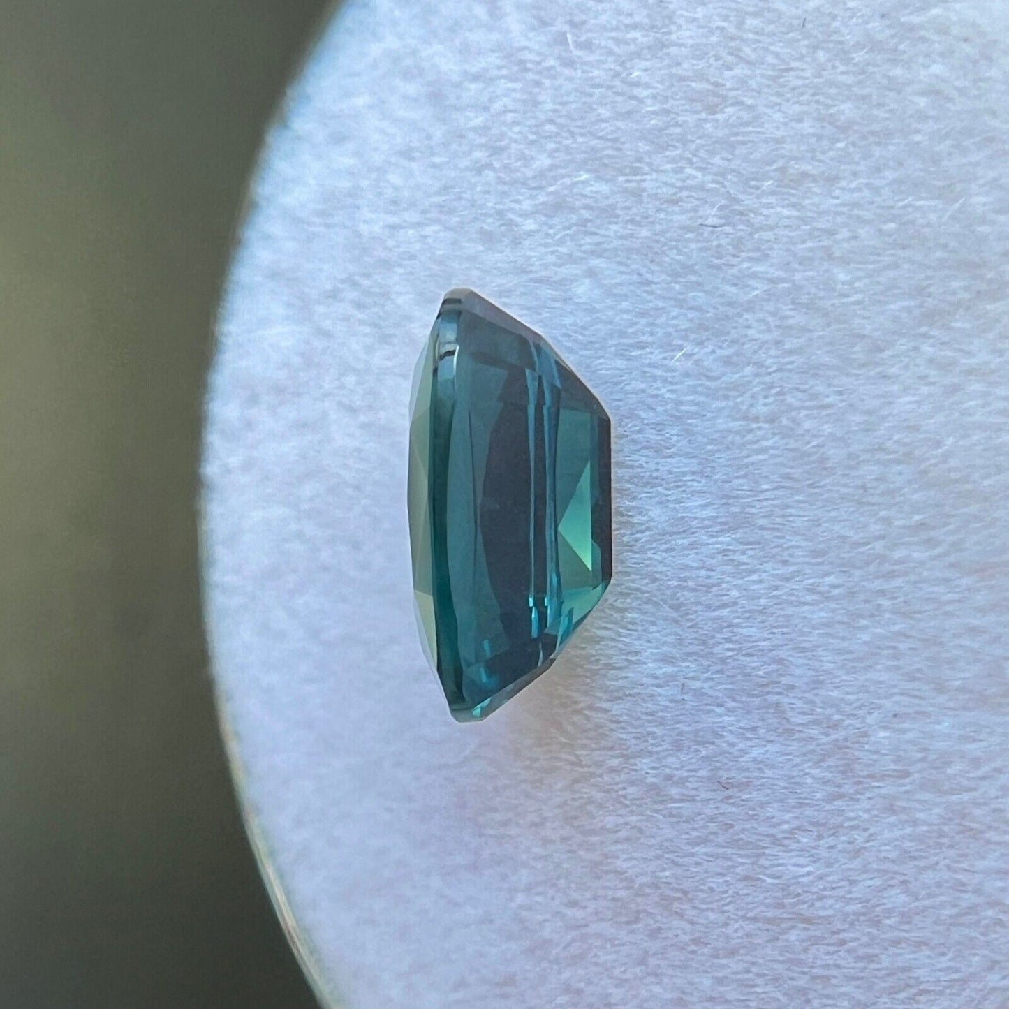 1.48ct Vivid Blue Green NATURAL Sapphire GRA CERTIFIED Elongated Oval Cut Gem