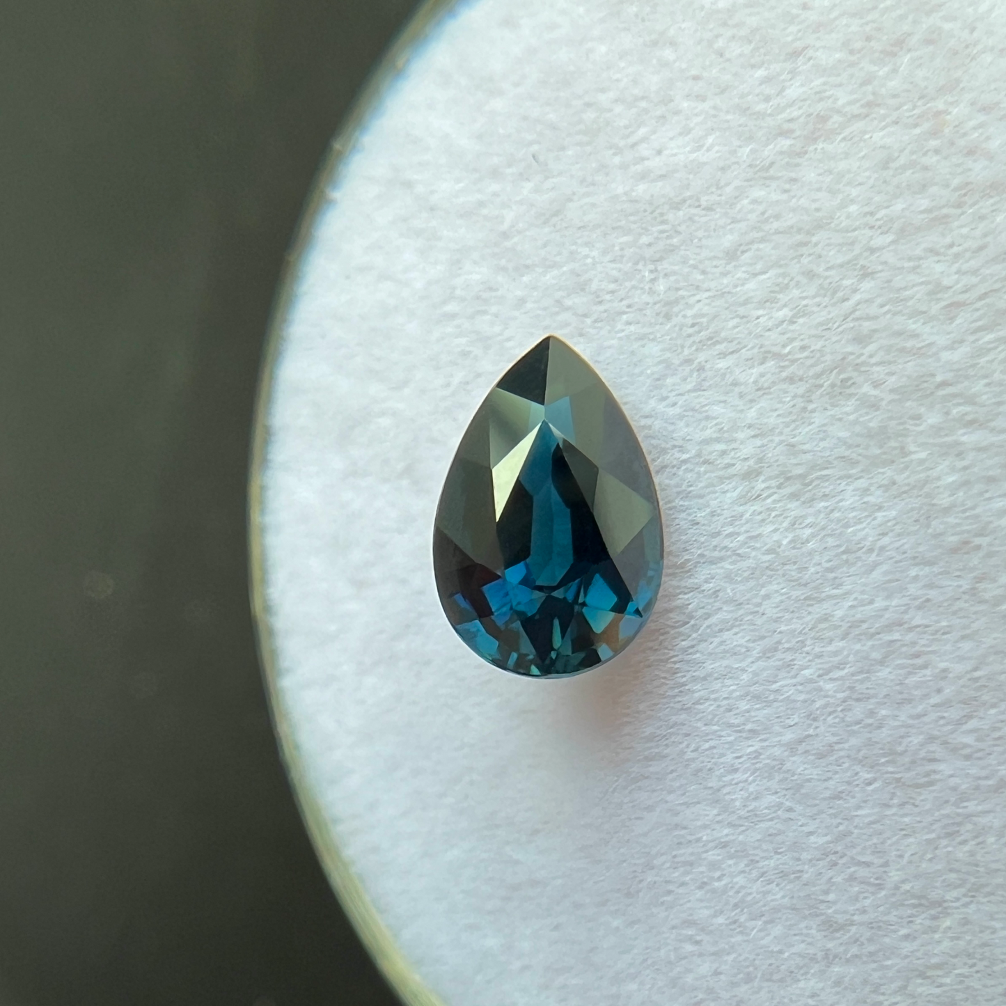NATURAL 1.10ct Deep Blue UNTREATED Sapphire GIA CERTIFIED Pear Cut 7.5x4.9mm