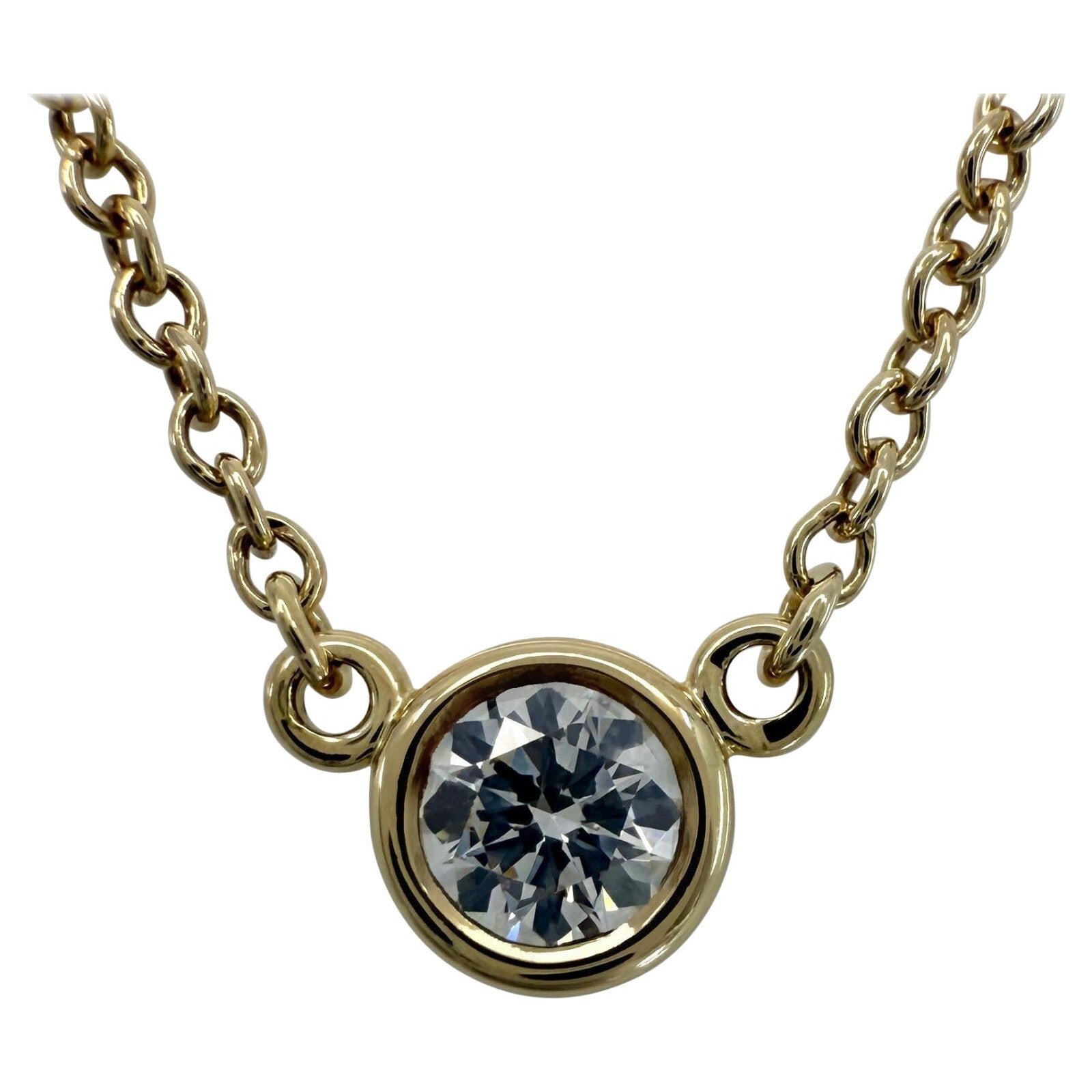 Tiffany Elsa Peretti Round Diamond By The Yard 18k Yellow