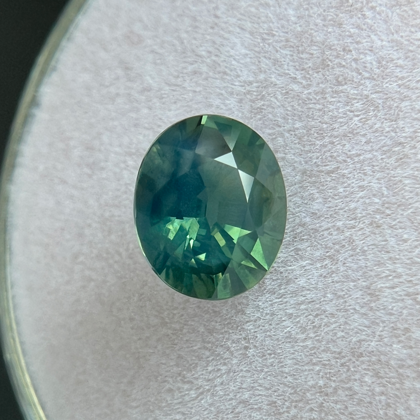 1.17ct Sapphire GIA Certified NATURAL Green Blue Teal UNTREATED NATURAL Oval Gem