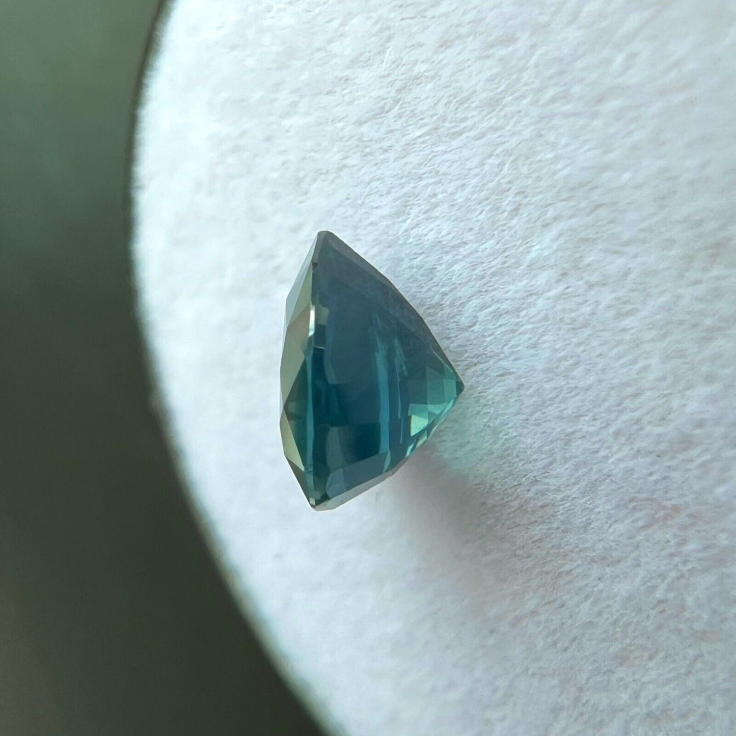 1.42ct UNIQUE Blue Green Teal Sapphire GIA CERTIFIED Pear Teardrop Cut Gemstone