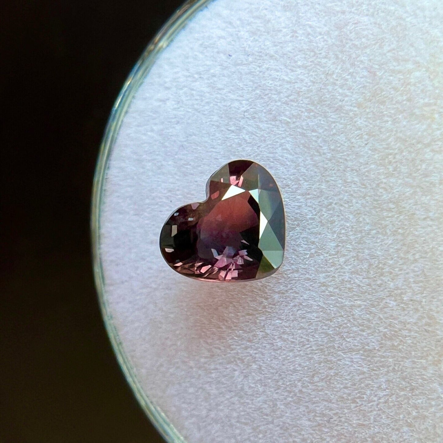 GIA CERTIFIED Bi Colour Sapphire NATURAL 1.15ct UNTREATED Purple Pink Heart Cut