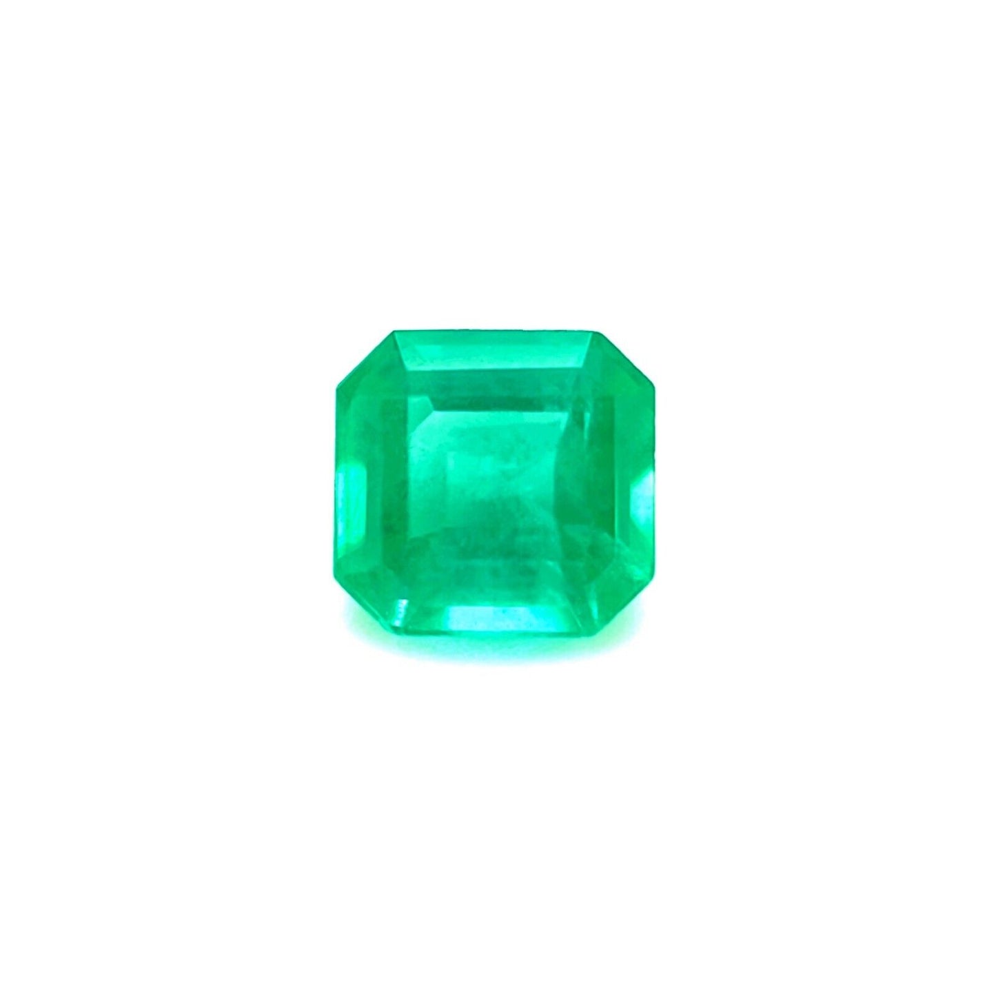 NATURAL 1.15ct Emerald RARE Vivid Green Octagon Cut 6.1 x 5.1mm Loose Gemstone