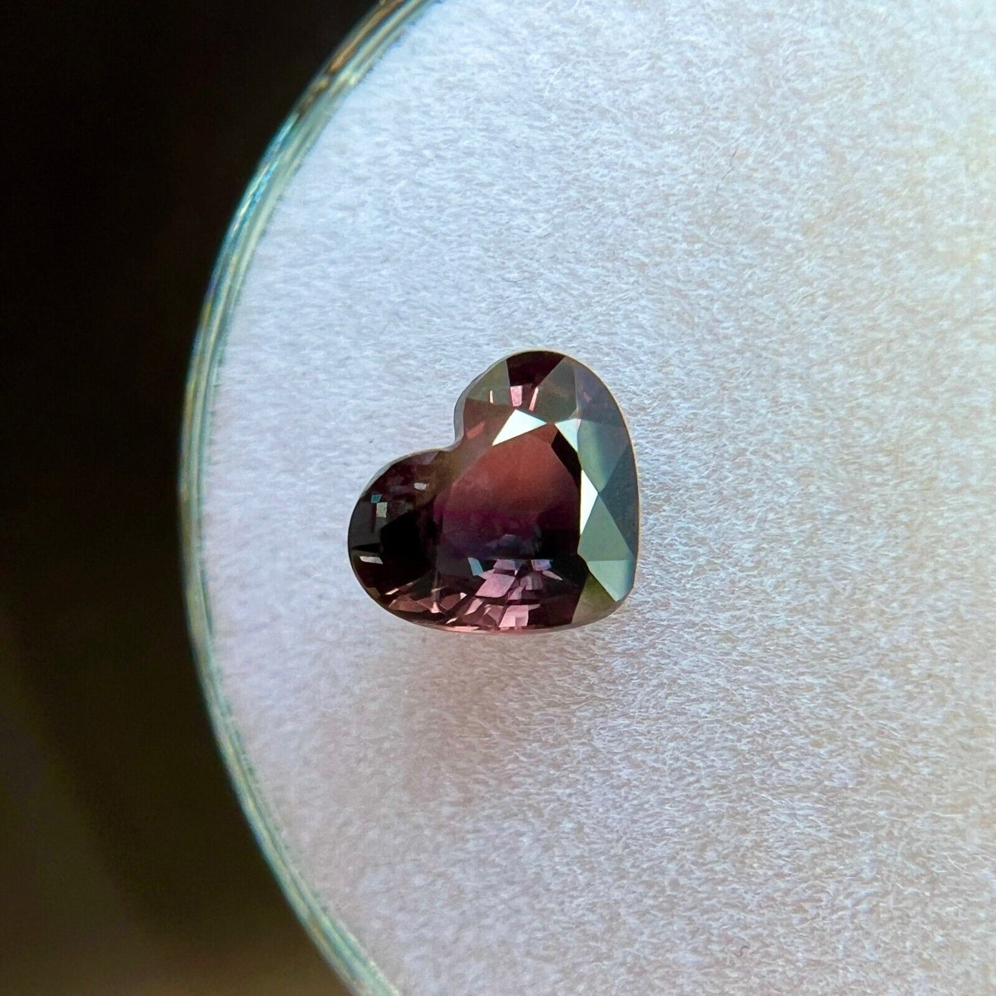 GIA CERTIFIED Bi Colour Sapphire NATURAL 1.15ct UNTREATED Purple Pink Heart Cut