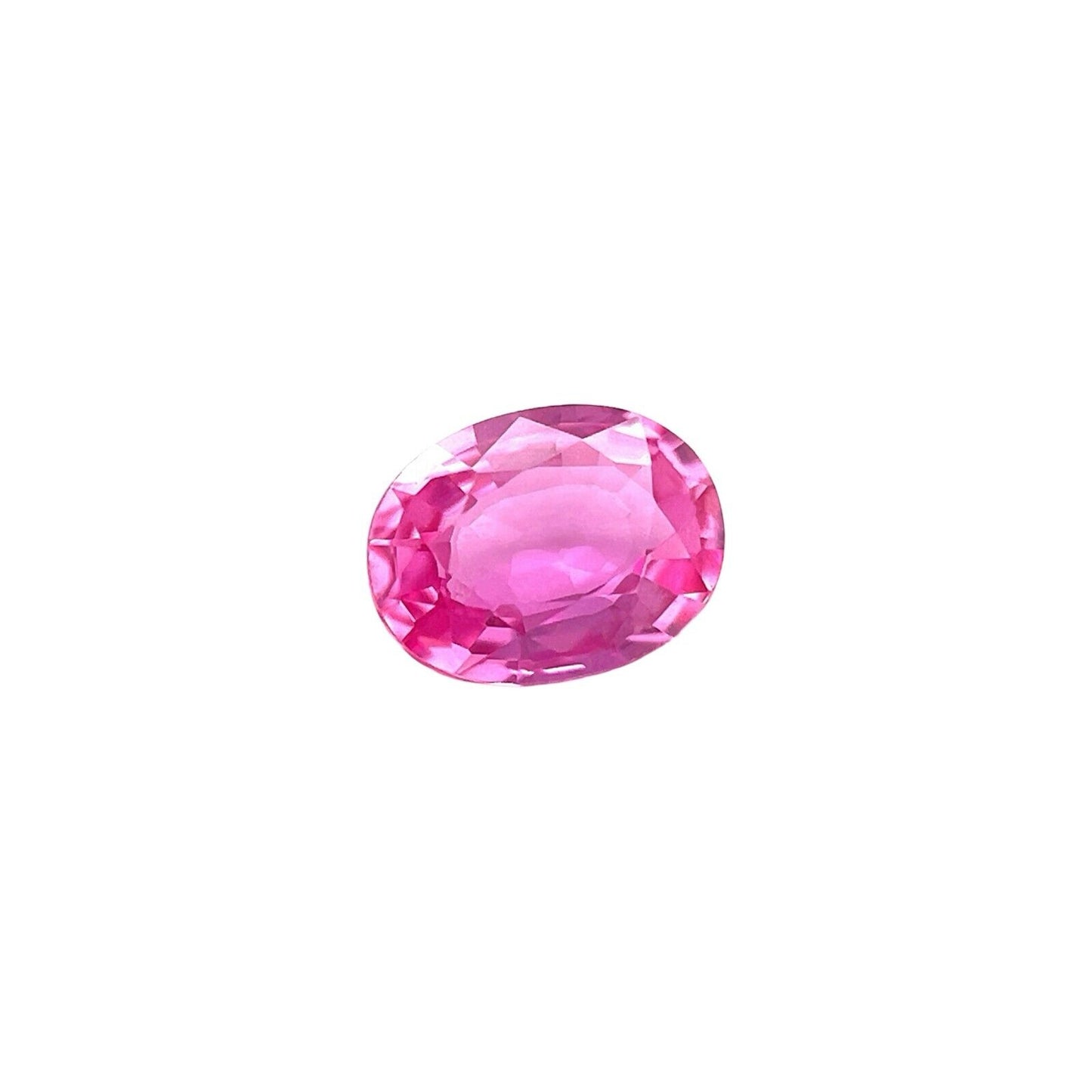 Natural Vivid HOT Pink Purple Sapphire 0.64ct Oval Cut Loose Gemstone 6x4.6mm VS