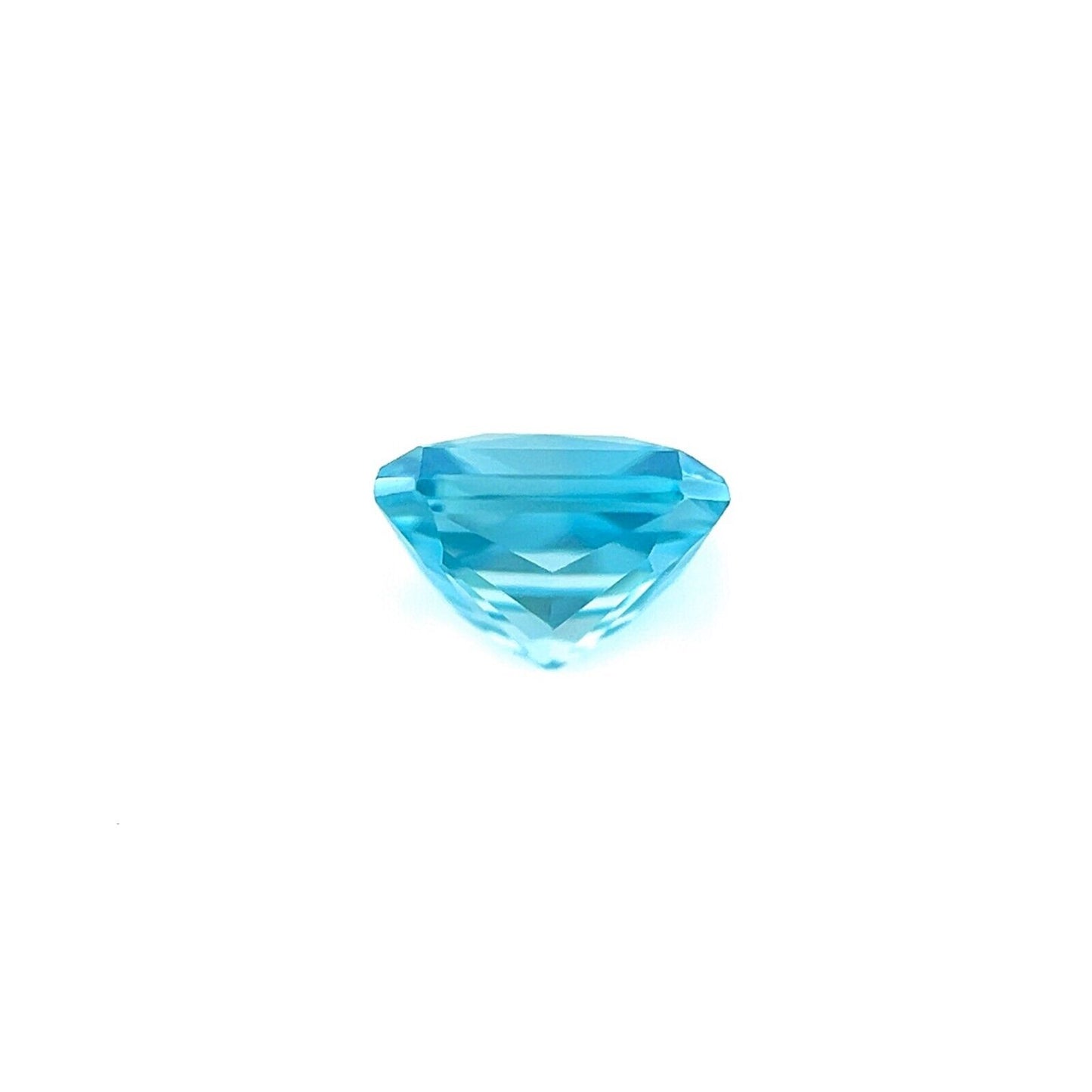 1.16ct Vivid NEON Blue Zircon FANCY Radiant Cut NATURAL Loose Gem 5.7x5mm VVS
