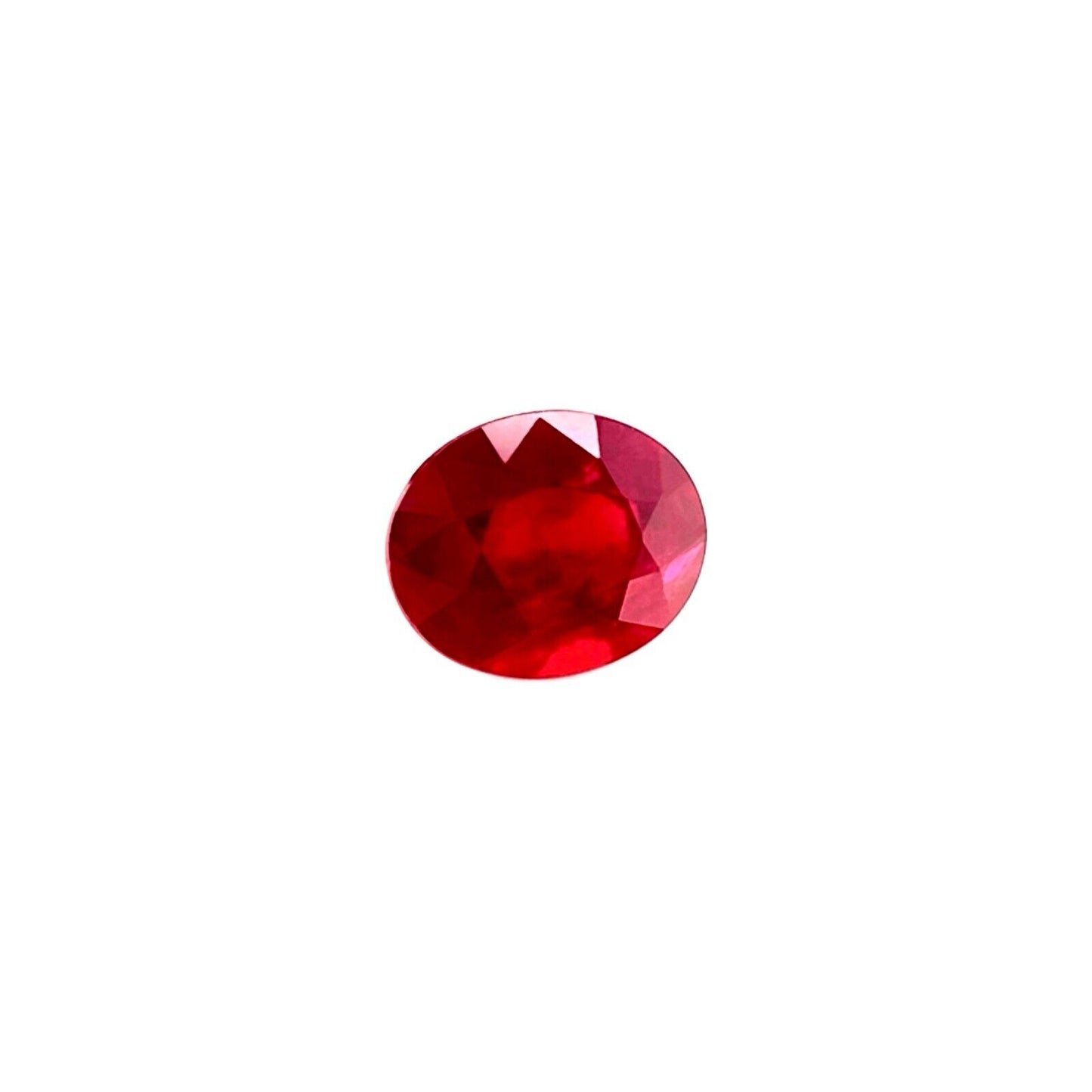 NATURAL 0.49ct Ruby DEEP Red RARE Oval Cut 5x4mm Loose Gemstone ONLY Heated