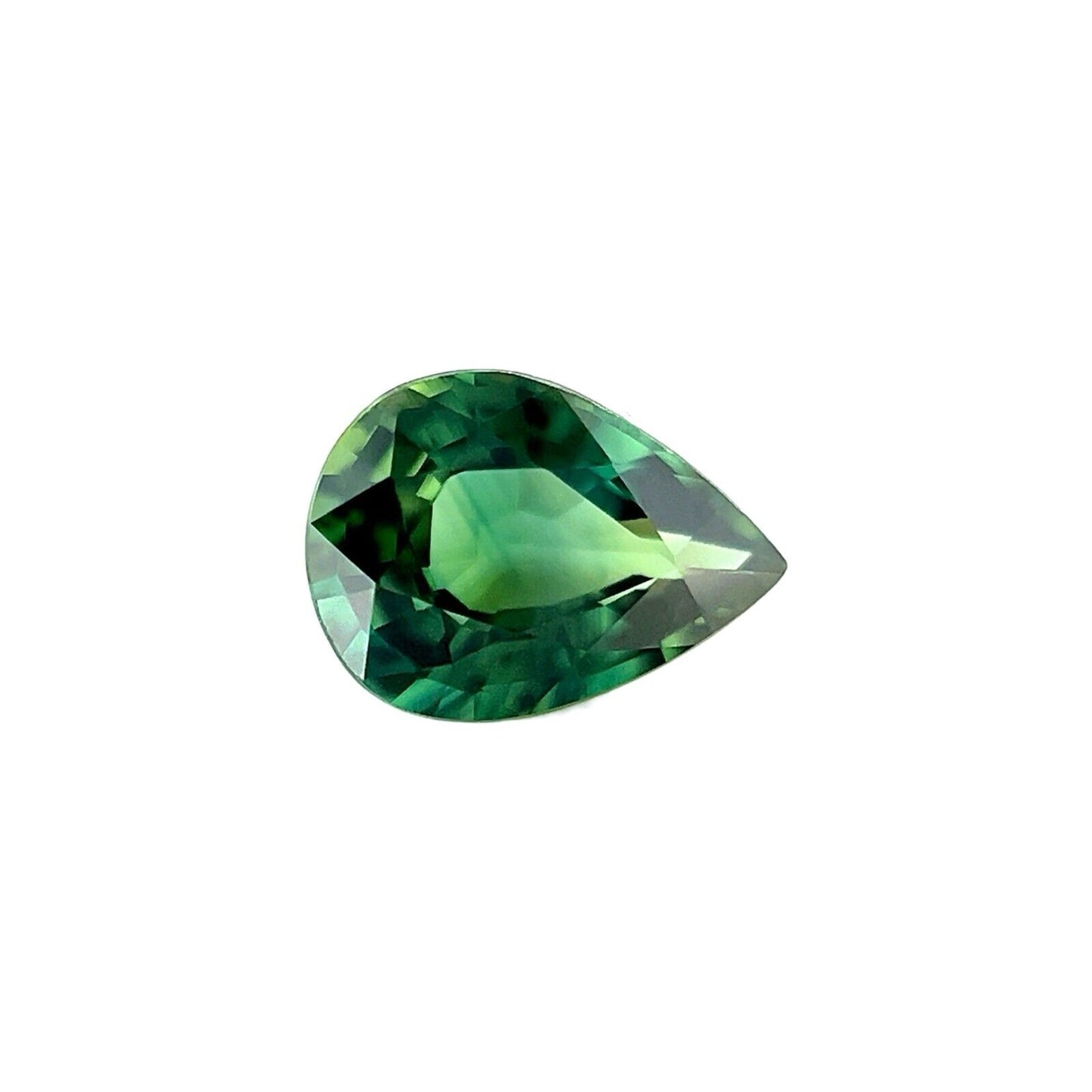 FINE 1.02ct Australian DEEP Green NATURAL Sapphire Pear Cut Gem 7.6x5.5mm VVS