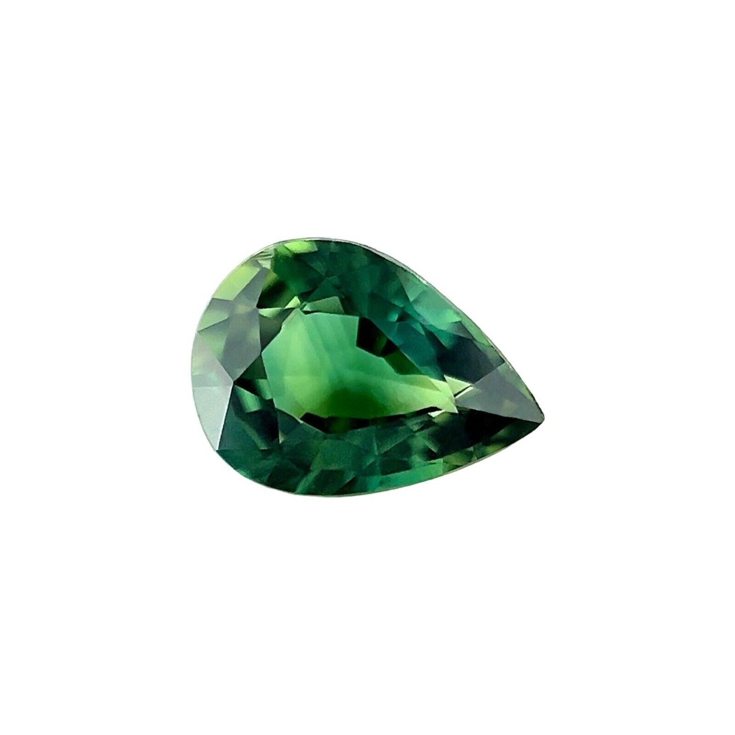 FINE 1.02ct Australian DEEP Green NATURAL Sapphire Pear Cut Gem 7.6x5.5mm VVS
